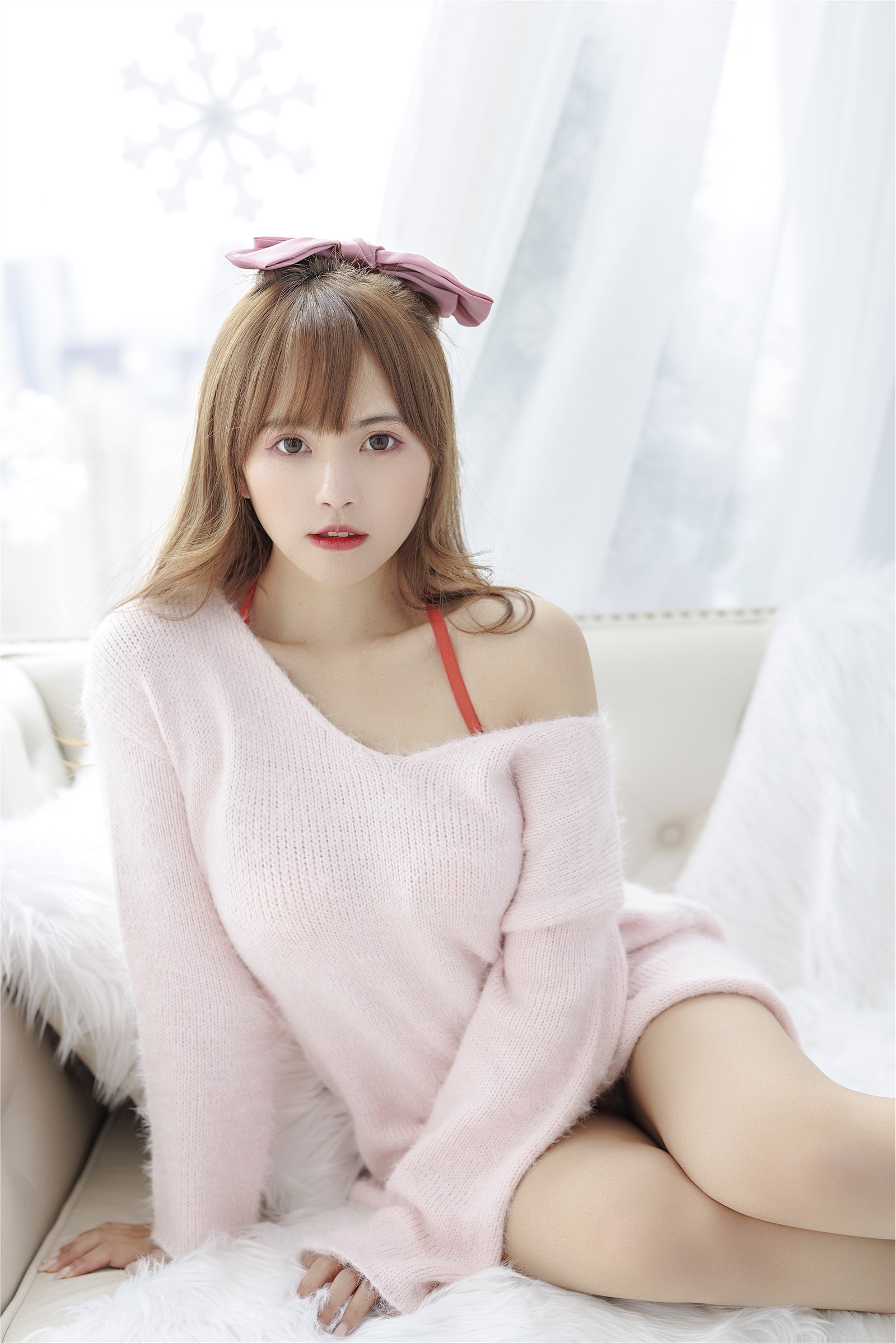 002. Zhang Siyun Nice - Internal purchase of watermark free pink sweater(53)